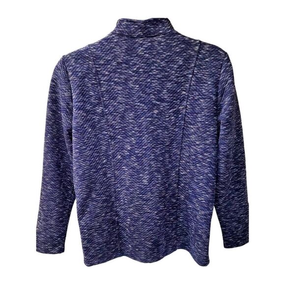 FLORA BLUE Women's Plus Size Blue & White Speckled Jacket 2X - Picture 9 of 13